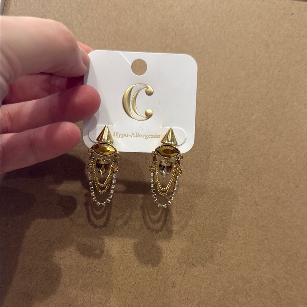 Gold Statement Earrings
